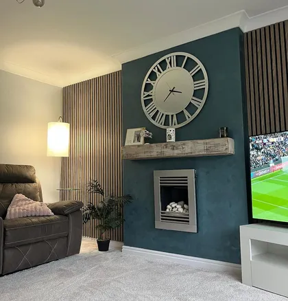 Dining room with bulbs and chandelier